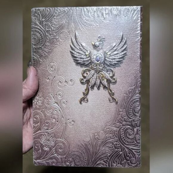 Vintage Phoenix Bird 3D Jeweled Diary Notebook - Picture 4 of 6